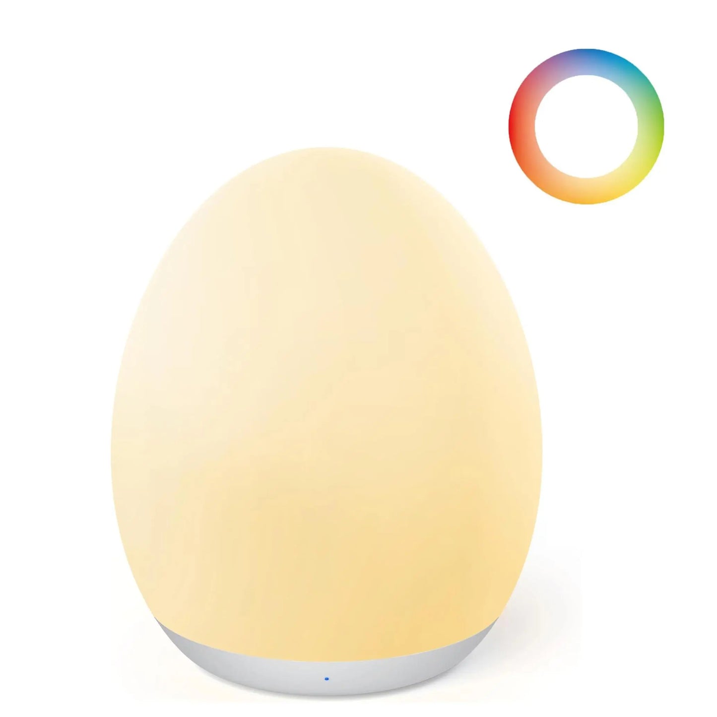 Portable Egg Shape Night Light with 7 RGB Colors | Stepless Dimming & Touch Control