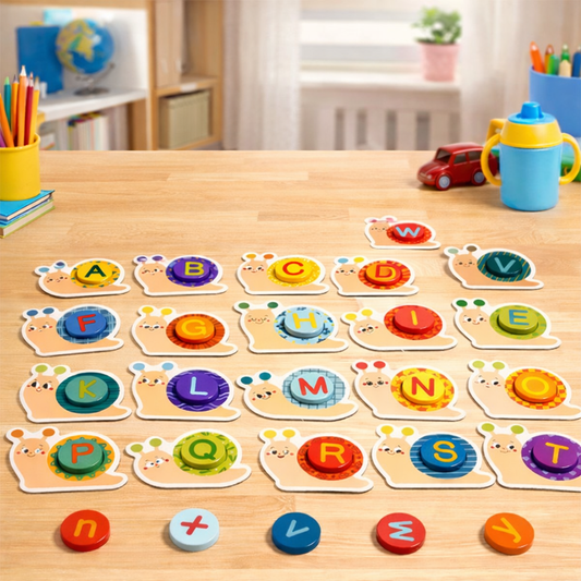 Snail Letters Alphabet Matching Set