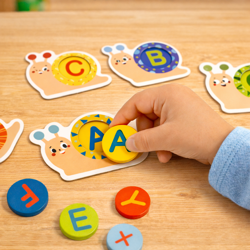 Snail Letters Alphabet Matching Set