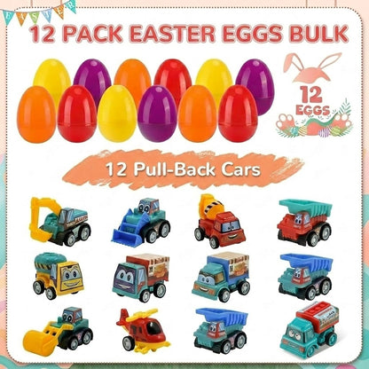 12 Pcs Prefilled Easter Eggs | Share the Joy: Perfect for Family Easter Hunts.