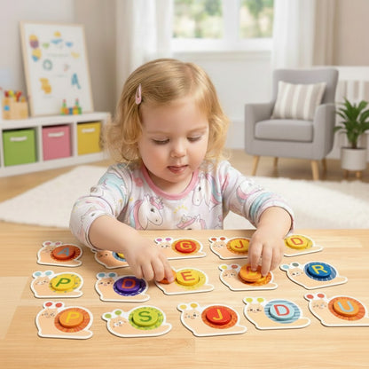 Snail Letters Alphabet Matching Set