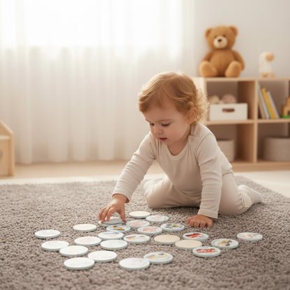 Wooden Traffic Memory & Matching Game