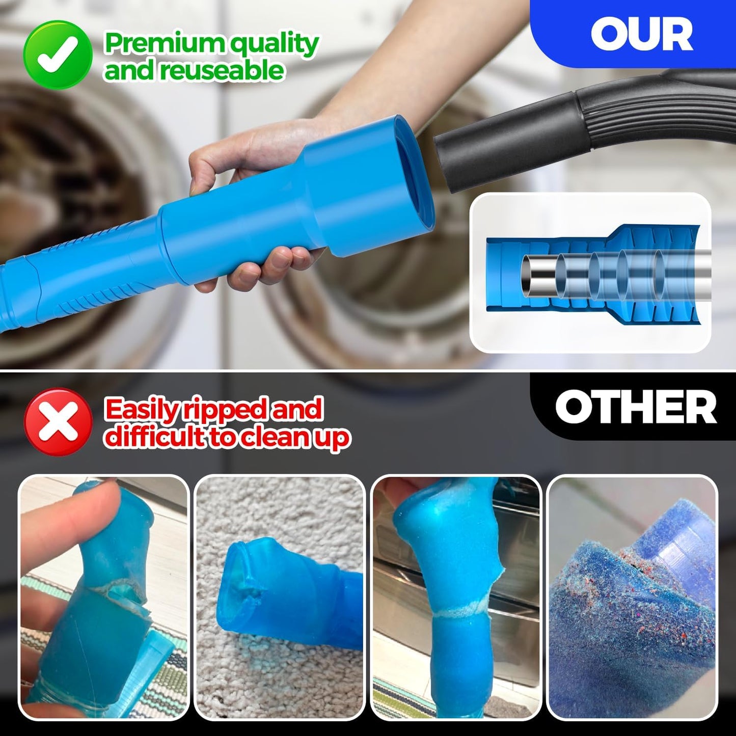 Dryer Vent Cleaner Kit Vacuum Hose