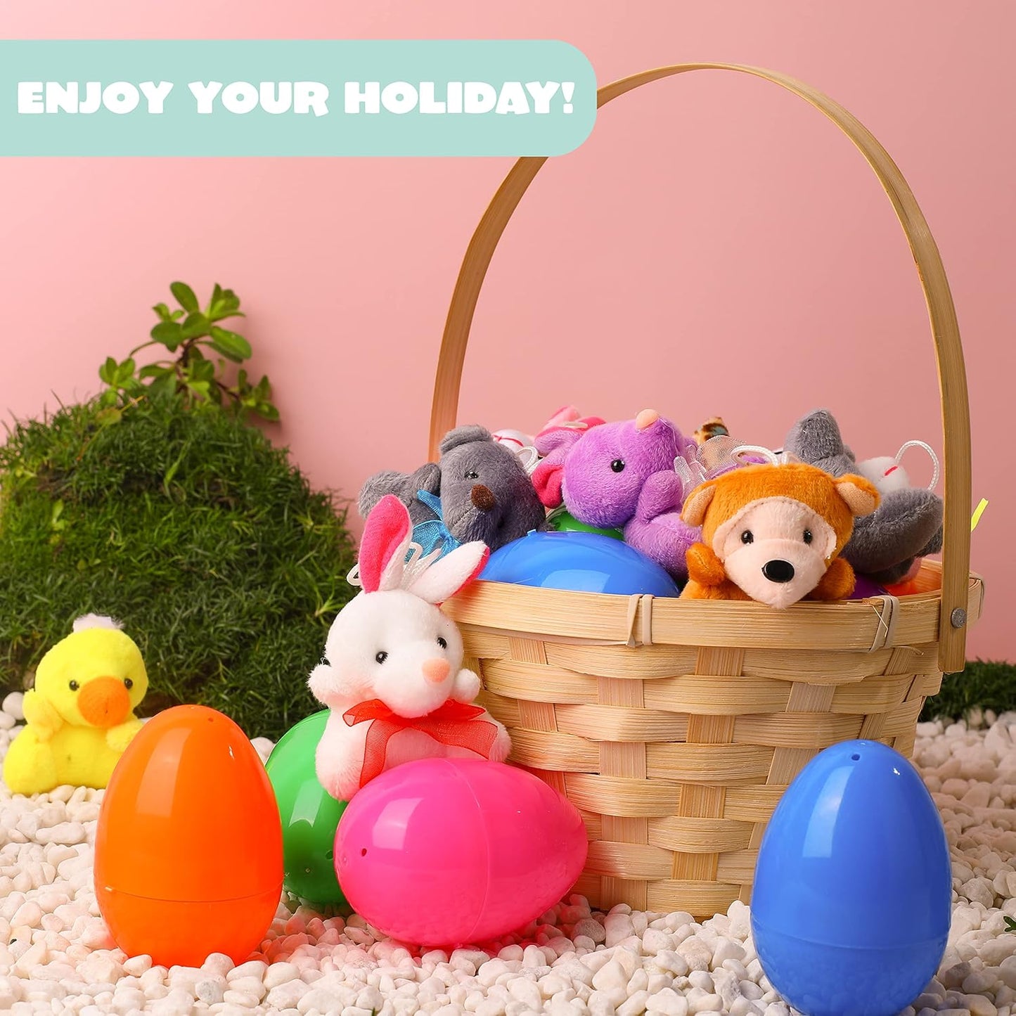 12 Pcs Prefilled Easter Eggs | Share the Joy: Perfect for Family Easter Hunts.