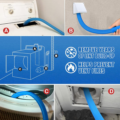 Dryer Vent Cleaner Kit Vacuum Hose